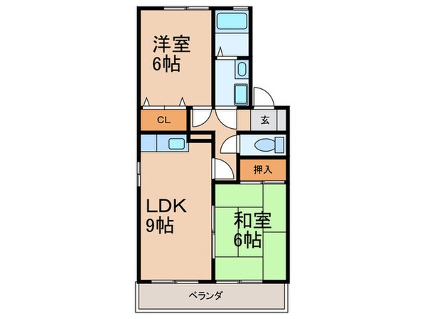 ラベンダーヴィラ　Ａ棟の物件間取画像